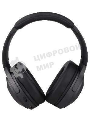 Беспроводные/проводные наушники Digma BT-20 ANC черный, накладные, Bluetooth + проводной, активное шумоподавление, складная конструкция, до 15 ч