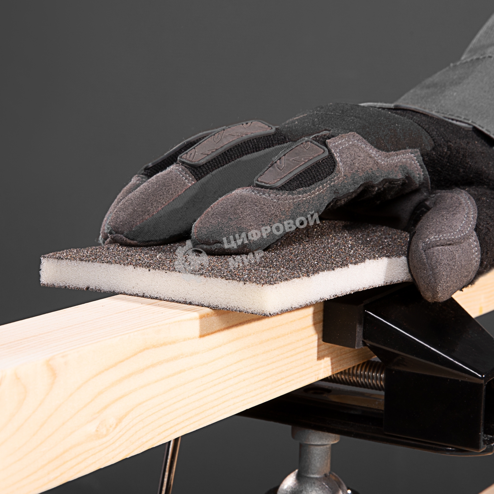 Губка для шлифования Matrix, 125 х 100 х 10 мм, мягкая, 3 шт., P 60/80, P 60/100, P 80/120