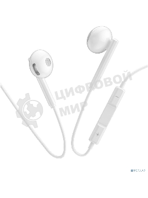 Проводные наушники Hoco L10 белый, вкладыши, микрофон на проводе