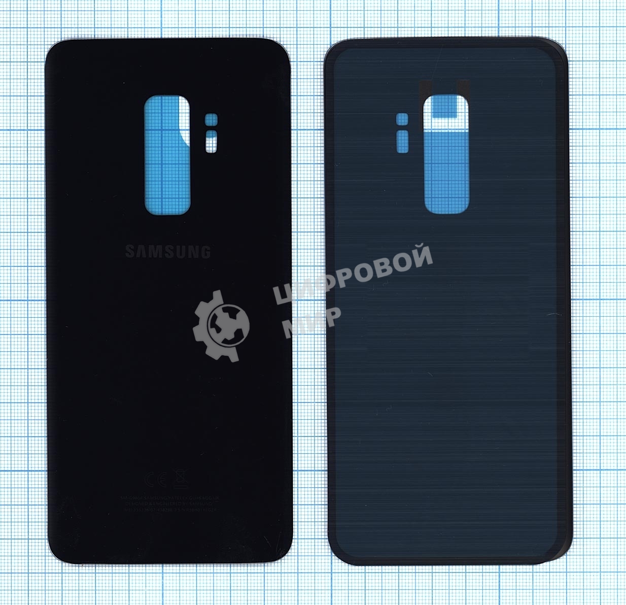 Задняя крышка для Samsung G965F Galaxy S9 Plus черный