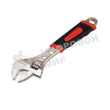 Разводной ключ Rexant 250 мм никелированный, двухкомпонентная рукоятка