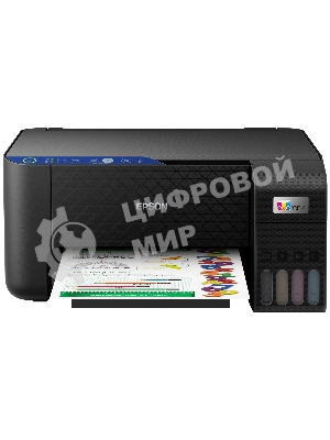 МФУ струйное Epson EcoTank L3251 (C11CJ67419/C11CJ67302/C11CJ67518), A4, цветное, печ. до 33 стр/мин. (ч/б) до 15 стр/мин. (цвет), скан. до 5 стр/мин., 5760 x 1440 dpi (печать) 1200x2400dpi (скан.), USB, Wi-Fi