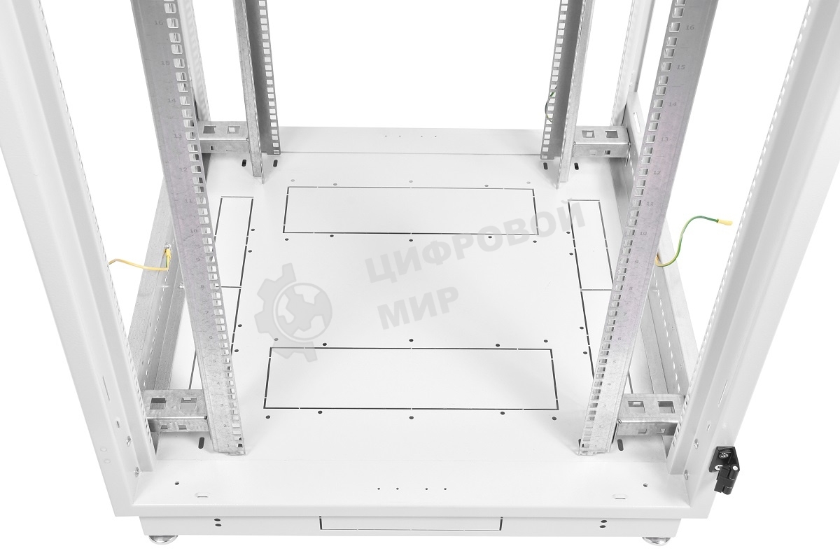 Шкаф серверный ЦМО (ШТК-М-42.8.10-48АА) напольный 42U 800x1000 мм пер. дв.перфор. задн. дв. перфор. 2-хст. 2 бок.пан. направл. под закл. гайки 710 кг серый 855 мм 129.15 кг 180 град. 2030 мм IP20 сталь