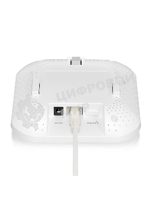 Точка доступа Zyxel NebulaFlex NWA50AX PRO, WiFi 6, 802.11a/b/g/n/ac/ax (2,4 и 5 ГГц), MU-MIMO, антенны 3x3, до 575+2400 Мбит/с, 1xLAN 2.5GE, PoE, без поддержки Captive portal и WPA-Enterprise, защита от 4G/5G, БП в комплекте