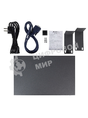 Коммутатор Managed L2 Switch 8x1000Base-T PoE, 2x1000Base-X SFP, PoE Budget 135W, RJ45 Console, 19