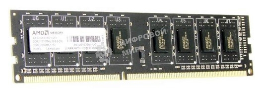 Оперативная память AMD Radeon R5, DDR3, 4Gb (1x4 Gb), 1600 MHz, CL11, DIMM, OEM