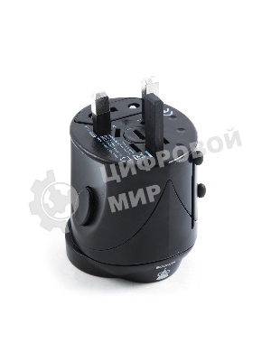 Переходник Konoos Универсальный сетевой переходник для путешествий WTA-1, вилки/розетки EU,US,RU