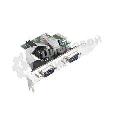 Контроллер ExeGate EXE-307 PCI-E, 2*COM port (OEM)