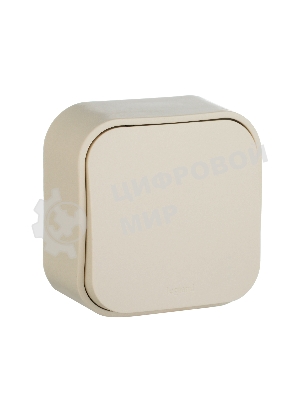 Переключатель 10A одноклавишный (Слоновая кость) Legrand 782234