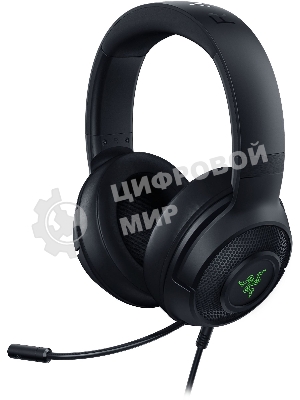 Гарнитура Razer Kraken V3 X чёрный, проводная, USB