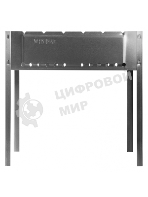 Мангал Palisad Camping с ребрами жесткости 500x300x500 мм