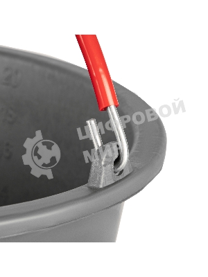 Ведро строительное Matrix пластмассовое 20 л, ударопрочное, обрезиненная ручка