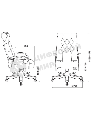 Кресло Бюрократ T-9928WALNUT Fabric Italia Green зеленый, ткань