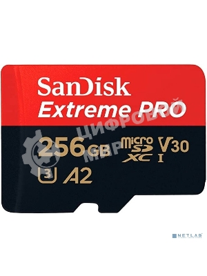 Флеш карта Sandisk Extreme Pro microSDXC 256Gb + SD Adapter + Rescue Pro Deluxe 200Mb/s