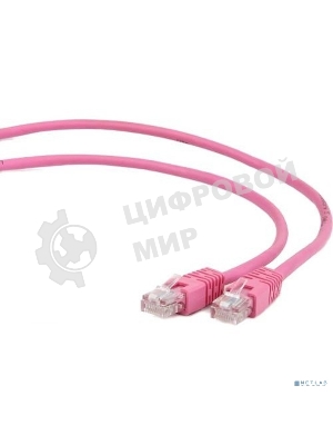 Патч-корд UTP Cablexpert cat.5e, 2м, литой, многожильный розовый