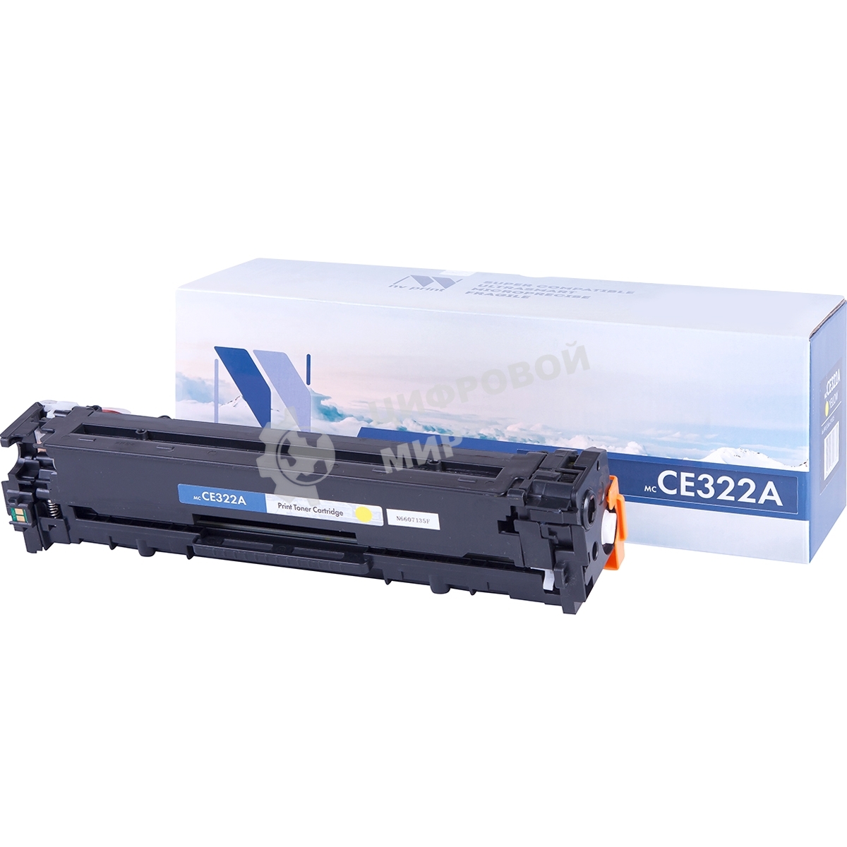 Картридж лазерный NVPrint совместимый HP CE322A Yellow для LJ Color CP1525 (1300k)