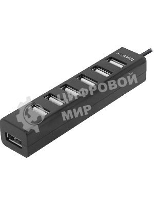 Концентратор USB Defender Quadro Swift USB2.0, 7 портов