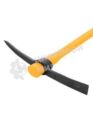 Кирка Denzel 1500 г, узкая, фиберглассовая обрезиненная рукоятка 900 мм