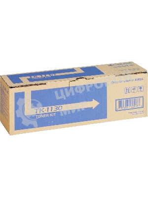 Картридж лазерный Kyocera TK-1130 (1T02MJ0NL0/1T02MJ0NLC) черный для FS-1030MFP/DP/1130MFP, M2030dn/PN/M2530dn 3000 стр.