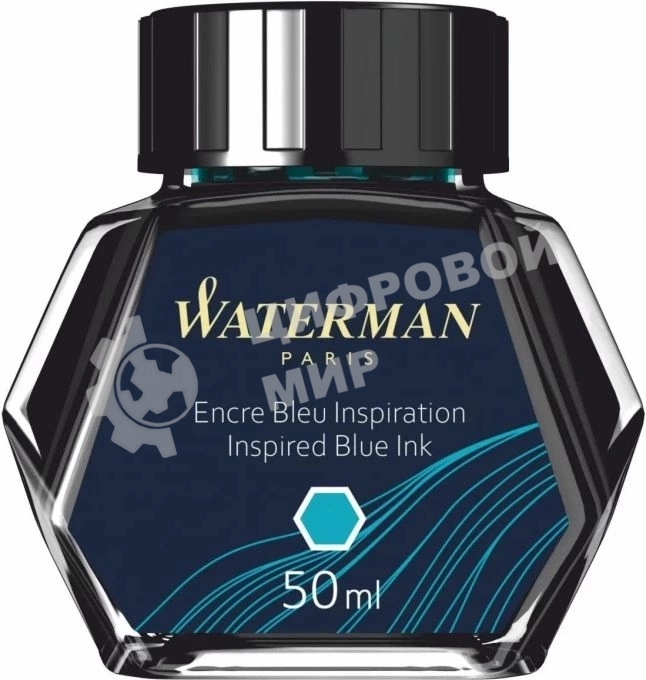 Флакон с чернилами Waterman (CWS0110810) Inspired Blue чернила, 50мл для ручек перьевых