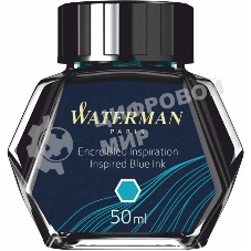 Флакон с чернилами Waterman (CWS0110810) Inspired Blue чернила, 50мл для ручек перьевых