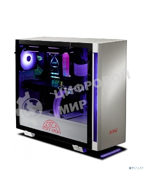 Компьютерный корпус XPG INVADER-WHITECOLOR BOXWORLDWIDE (ATX, подсветка ARGb, 2 вентилятора 120мм, стеклянная боковая панель,белый)