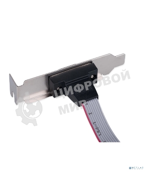 Планка на заднюю панель низкопрофильная Cablexpert CCDB9RECEPTACLE-LP, 1 порт COM/RS-232/DB9-M