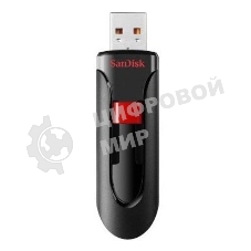 Флешка USB Sandisk CZ60 Cruzer Glide (SDCZ60-032G-B35), 32Gb, USB 2.0, R/W 30/8, черный/красный