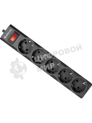 Сетевой фильтр Defender 3M ES LARGO 5OUTL.