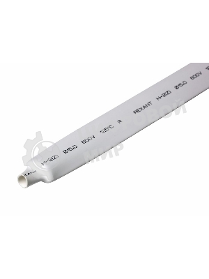 Термоусаживаемая трубка Rexant 15,0/7,5 мм, белая, упаковка 50 шт. по 1 м