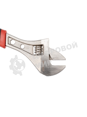 Разводной ключ Rexant 250 мм никелированный, двухкомпонентная рукоятка