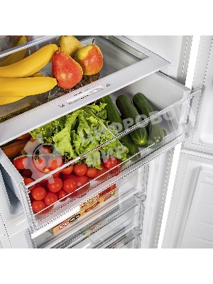 Холодильник Maunfeld MFF185SFW белый двухкамерный 213/104л морозилка снизу