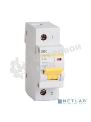 Выключатель автоматический модульный 1п C 63А 10кА ВА47-100 IEK MVA40-1-063-C