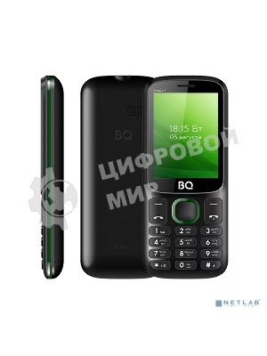 Мобильный телефон BQ 2440 Step L+ черный/зеленый