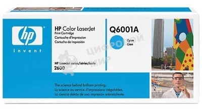 Картридж лазерный HP Q6001A голубой для Color LaserJet 2600 2000 стр.