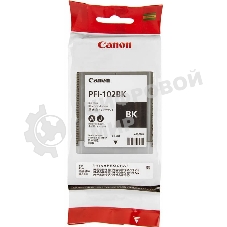 Картридж струйный Canon PFI-102Bk (0895B001) черный (130 мл.) для Canon iPF605, iPF610, iPF650, iPF655, iPF710, iPF750, iPF755, LP17, iPF510