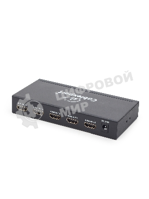 Разветвитель Gembird DSP-4PH4-02 Разветвитель HDMI Cablexpert, HD19F/4x19F, 1 компьютер => 4 монитора, Full-HD, 3D, 1.4v