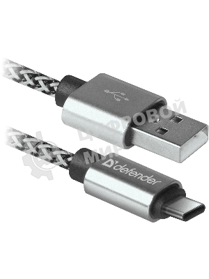 Кабель Defender USB 2.0 TO Type-C 1M белый USB09-03T
