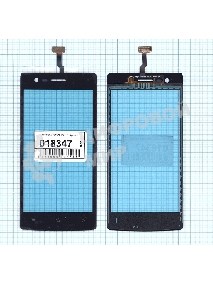 Сенсорное стекло (тачскрин) для OPPO Neo 5 (2015), черное