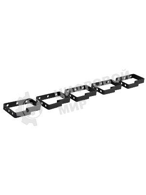 Органайзер кабельный одинарный ЦМО 90x65 мм, 5 штук, черный (СБ-9005-5)