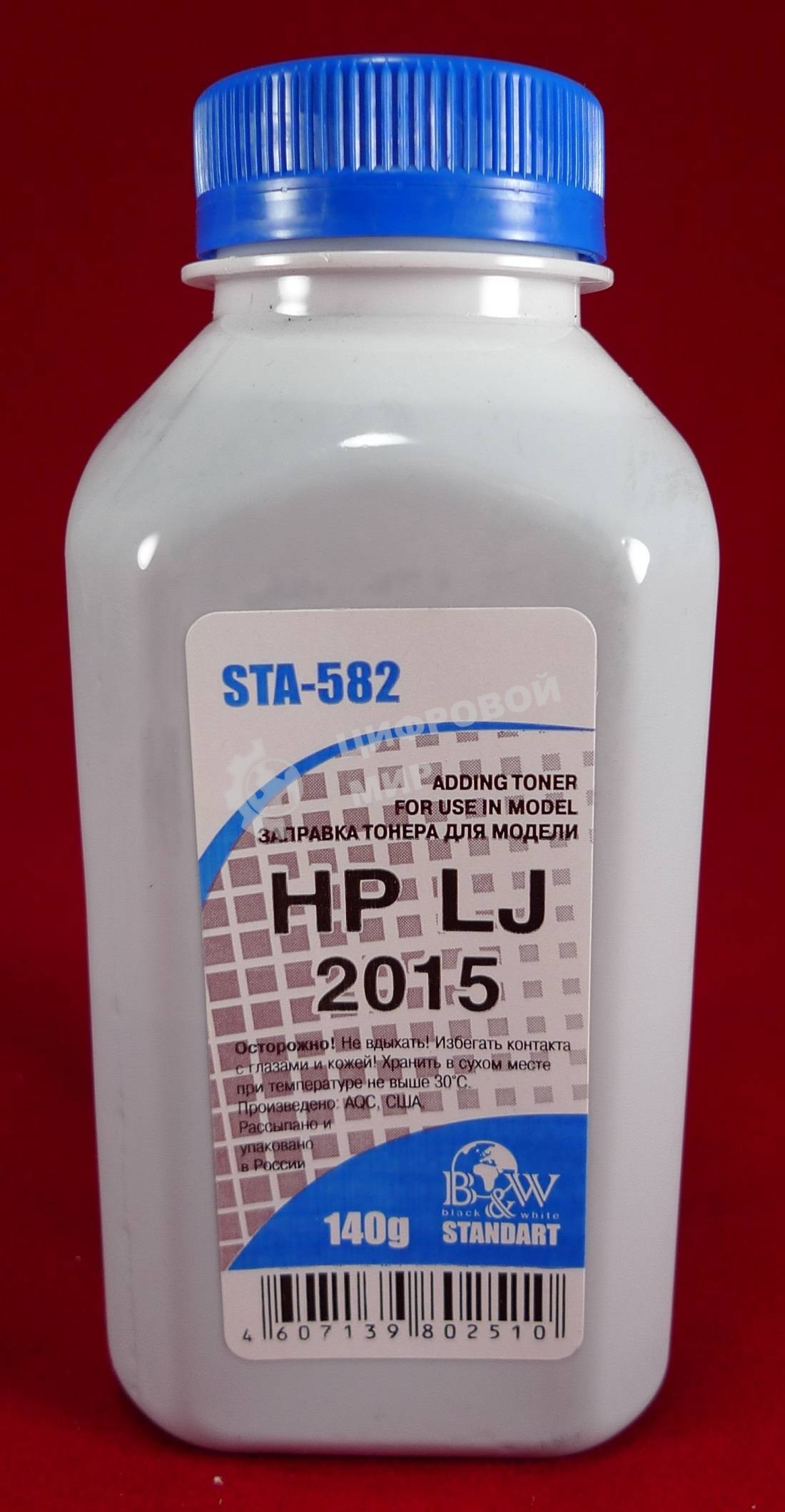 Тонер HP LJ 2015/2014/2727 (фл 140 г.) B&W Standart фас России