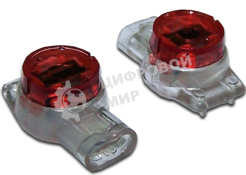 Соединитель проводов 0.4-0.9 мм, изолированный (скотчлок), разветвительное соединение, гель, 100 шт.