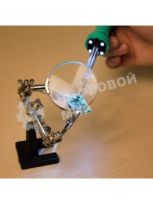 Паяльник Rexant с нагревателем, долговечное жало, 220 В/40 Вт, LED подсветка