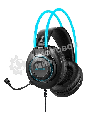 Гарнитура A4Tech Fstyler FH200U серый/синий, проводная