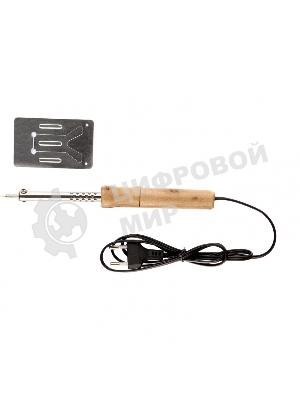 Паяльник Sparta с ручкой из дерева, 40 Вт