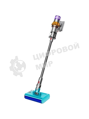 Пылесос вертикальный Dyson V15s Detect Submarine (448798-01) серый, питание от аккумулятора, 240 Вт, уборка влажная/сухая, пылесборник 0,76 л, работа от АКБ max 60 мин.