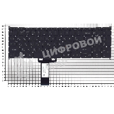 Клавиатура для ноутбука Acer Spin 5 SP515-51 черная с подсветкой