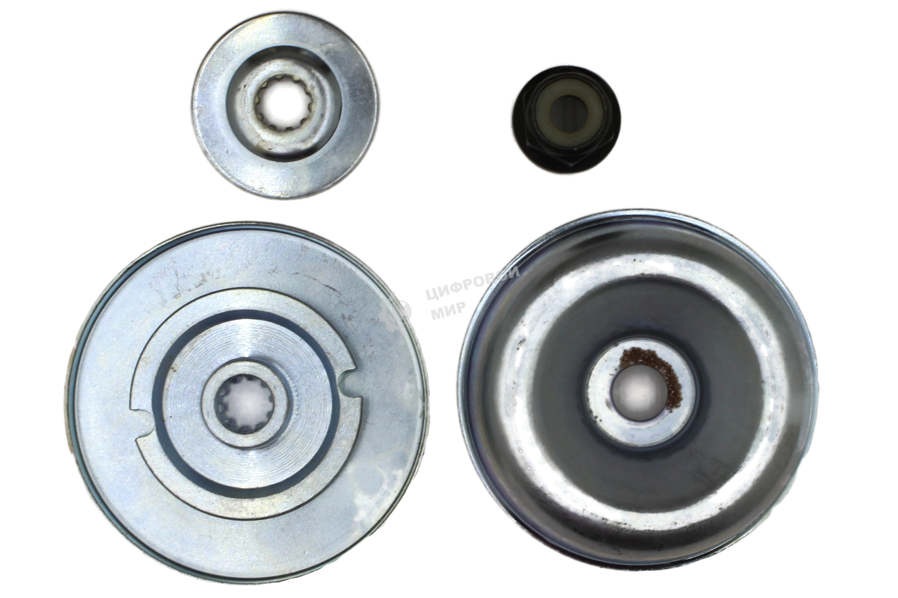 Комплект гаек и шайб редуктора бензокосы Stihl MS 55/120/200/250 М10*1 102119