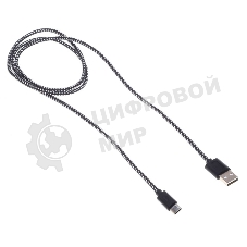 Кабель Buro Braided USB A(m)-USB Type-C (m) 1м (BHP RET TYPEC1)