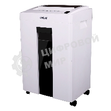 Шредер Deli 9953 белый (секр.P-5)/фрагменты/8лист./23лтр./скрепки/скобы/пл.карты/CD